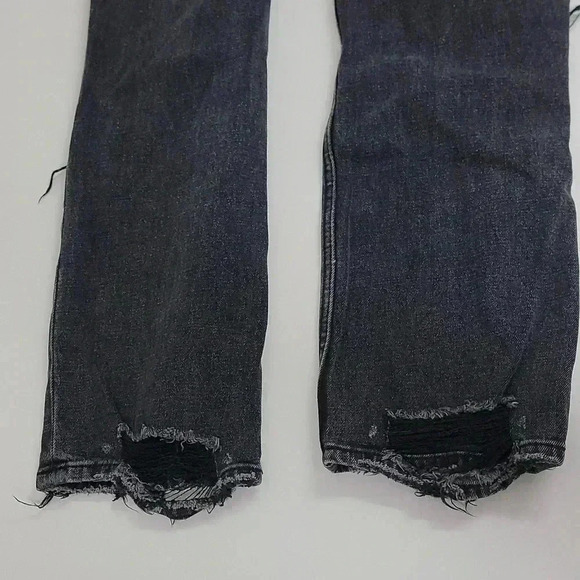 Abercrombie Ultra High Rise Ankle Straight Jeans- washed black - Picture 13 of 13